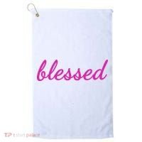 Blessed Pink Christian Golf Towel thumb 0