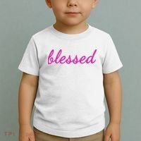 Blessed Pink Christian Toddler T-Shirt thumb 2