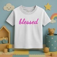 Blessed Pink Christian Toddler T-Shirt thumb 3
