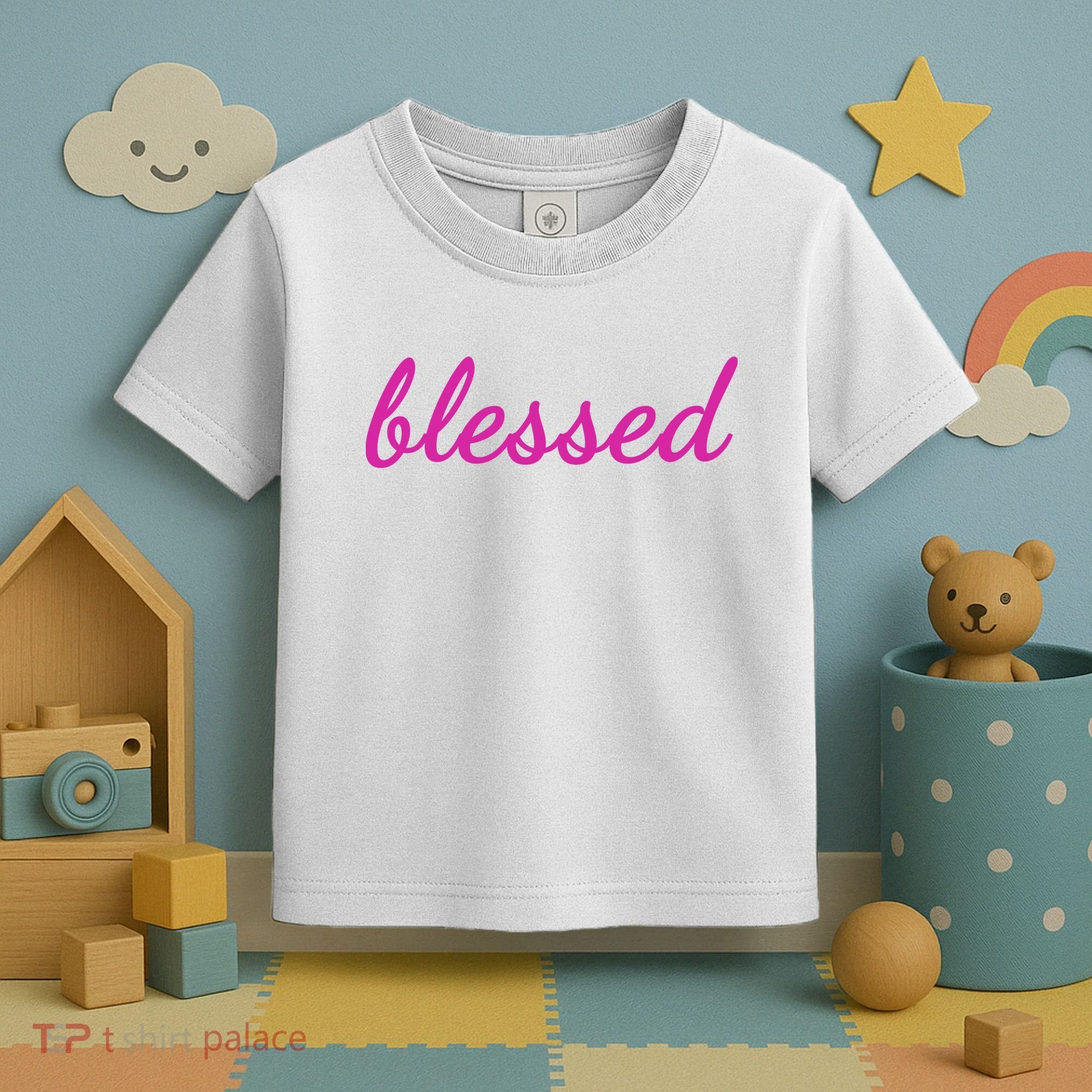 Blessed Pink Christian Toddler T-Shirt