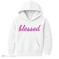 Blessed Pink Christian Kids Hoodie thumb 0