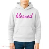 Blessed Pink Christian Kids Hoodie thumb 4