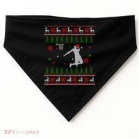 Basketball Player Christmas Cool Ugly Xmas Santa Reindeer Gift USA-Made Doggie Bandana thumb 0