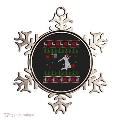 Basketball Player Christmas Cool Ugly Xmas Santa Reindeer Gift Ornament