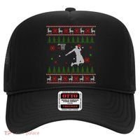 Basketball Player Christmas Cool Ugly Xmas Santa Reindeer Gift Hat thumb 0