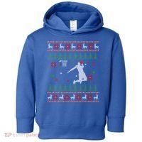 Basketball Player Christmas Cool Ugly Xmas Santa Reindeer Gift Toddler Hoodie thumb 0