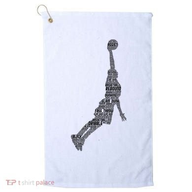 Basketball Player Coach Golf Towel