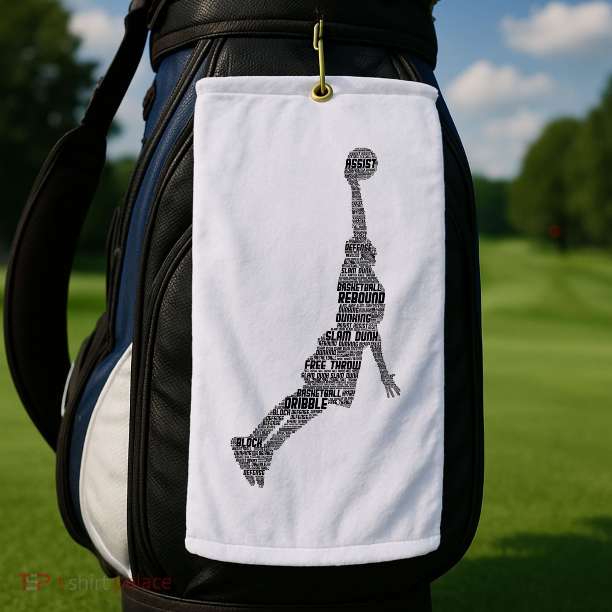 Basketball Player Coach Golf Towel