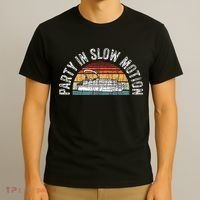 Best Pontoon Captain Gifts Boat Party In Slow Motion T-Shirt thumb 3