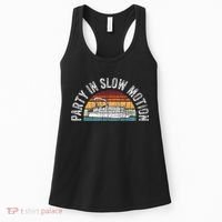 Best Pontoon Captain Gifts Boat Party In Slow Motion Women's Tank Top thumb 0