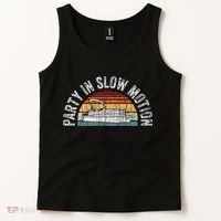 Best Pontoon Captain Gifts Boat Party In Slow Motion Tank Top thumb 2