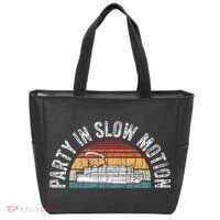 Best Pontoon Captain Gifts Boat Party In Slow Motion Tote Bag thumb 0