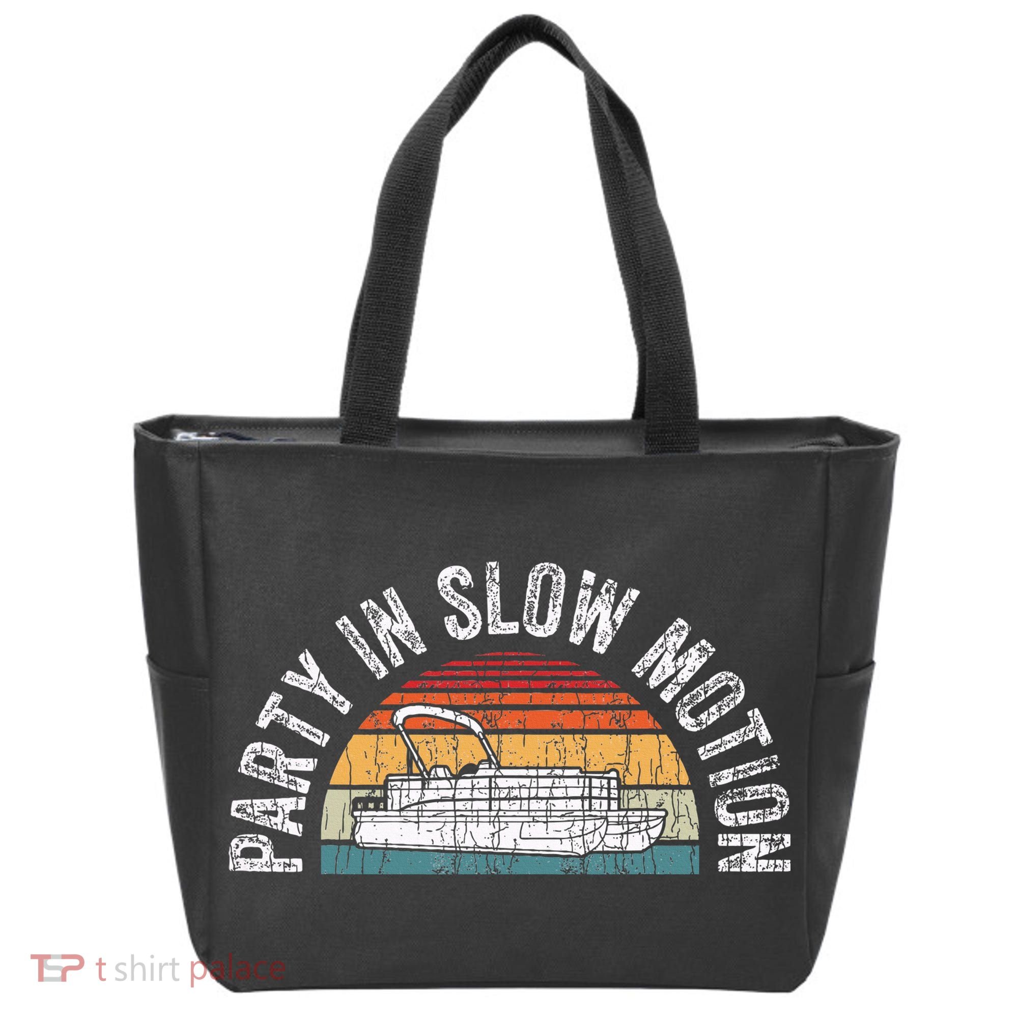 Best Pontoon Captain Gifts Boat Party In Slow Motion Tote Bag