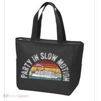 Best Pontoon Captain Gifts Boat Party In Slow Motion Tote Bag thumb 3