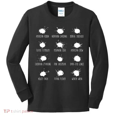 Birds Poops Chart Kids Long Sleeve Shirt