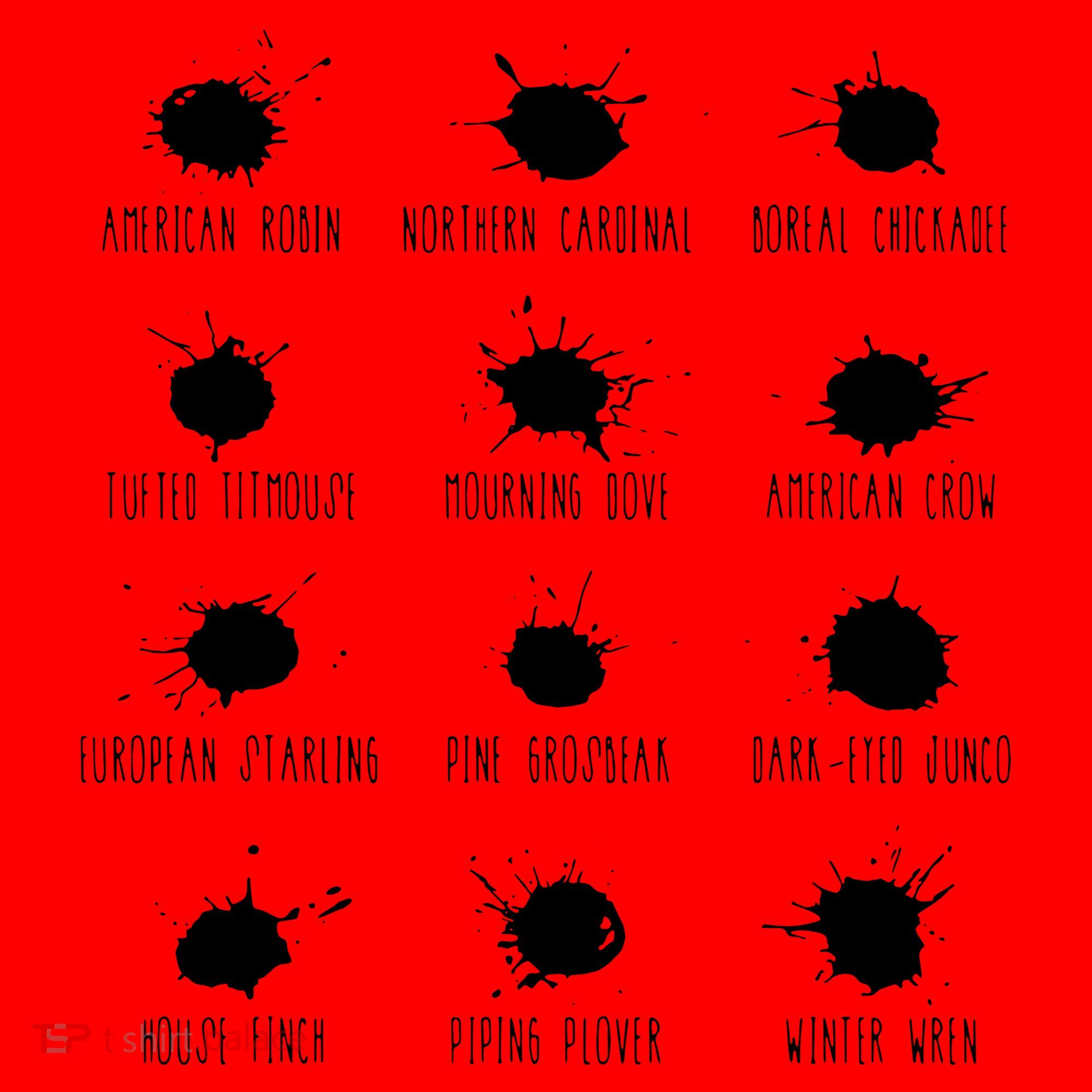 Birds Poops Chart Santa Hat