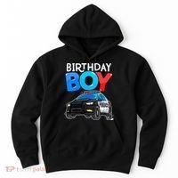 Birthday Police Car Policeman Theme Birthday Hoodie thumb 0