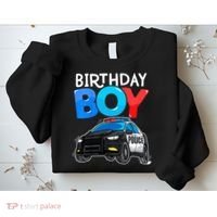 Birthday Police Car Policeman Theme Birthday Sweatshirt thumb 2
