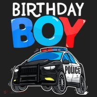 Birthday Police Car Policeman Theme Birthday Beanie thumb 2