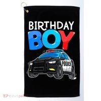Birthday Police Car Policeman Theme Birthday Golf Towel thumb 0