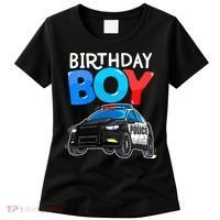 Birthday Police Car Policeman Theme Birthday Women's T-Shirt thumb 0