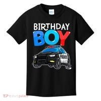 Birthday Police Car Policeman Theme Birthday Kids T-Shirt thumb 0