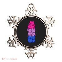 Bi Pride Cat LGBT Bisexual Flag Cute Kawaii Cats Pile Gift Ornament thumb 0