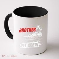 Brother Pit Crew Car Racing Checkered Flag Racer Matching Coffee Mug thumb 0
