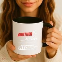 Brother Pit Crew Car Racing Checkered Flag Racer Matching Coffee Mug thumb 3