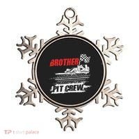 Brother Pit Crew Car Racing Checkered Flag Racer Matching Ornament thumb 0