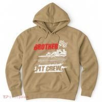 Brother Pit Crew Car Racing Checkered Flag Racer Matching Hoodie thumb 0