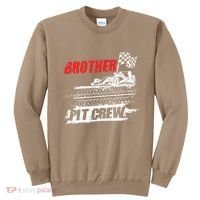 Brother Pit Crew Car Racing Checkered Flag Racer Matching Sweatshirt thumb 0