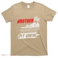 Brother Pit Crew Car Racing Checkered Flag Racer Matching T-Shirt thumb 0