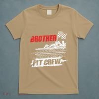 Brother Pit Crew Car Racing Checkered Flag Racer Matching T-Shirt thumb 5