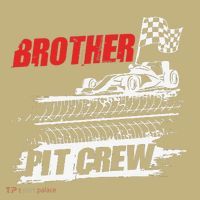 Brother Pit Crew Car Racing Checkered Flag Racer Matching Kids T-Shirt thumb 2