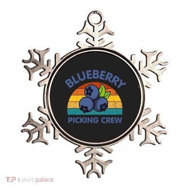 Blueberry Picking Crew Cute Family Blueberries Summer Fruit Ornament