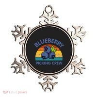 Blueberry Picking Crew Cute Family Blueberries Summer Fruit Ornament thumb 0