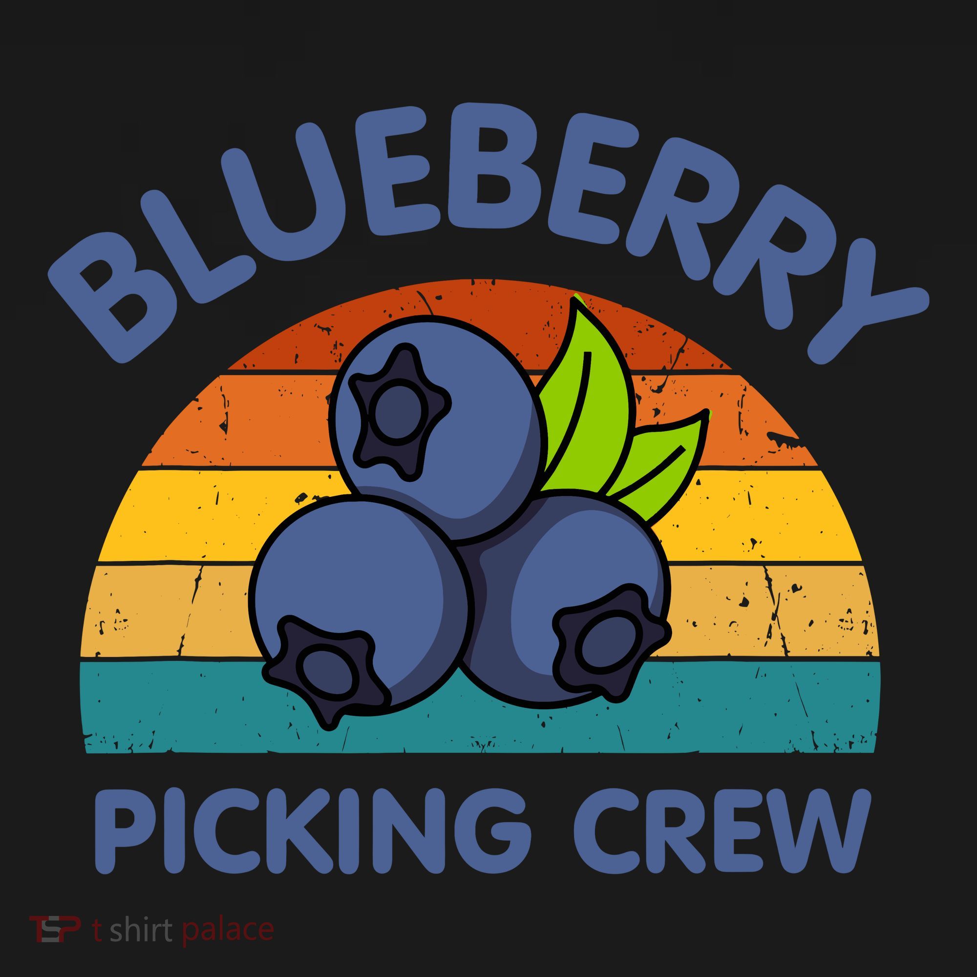Blueberry Picking Crew Cute Family Blueberries Summer Fruit Ornament