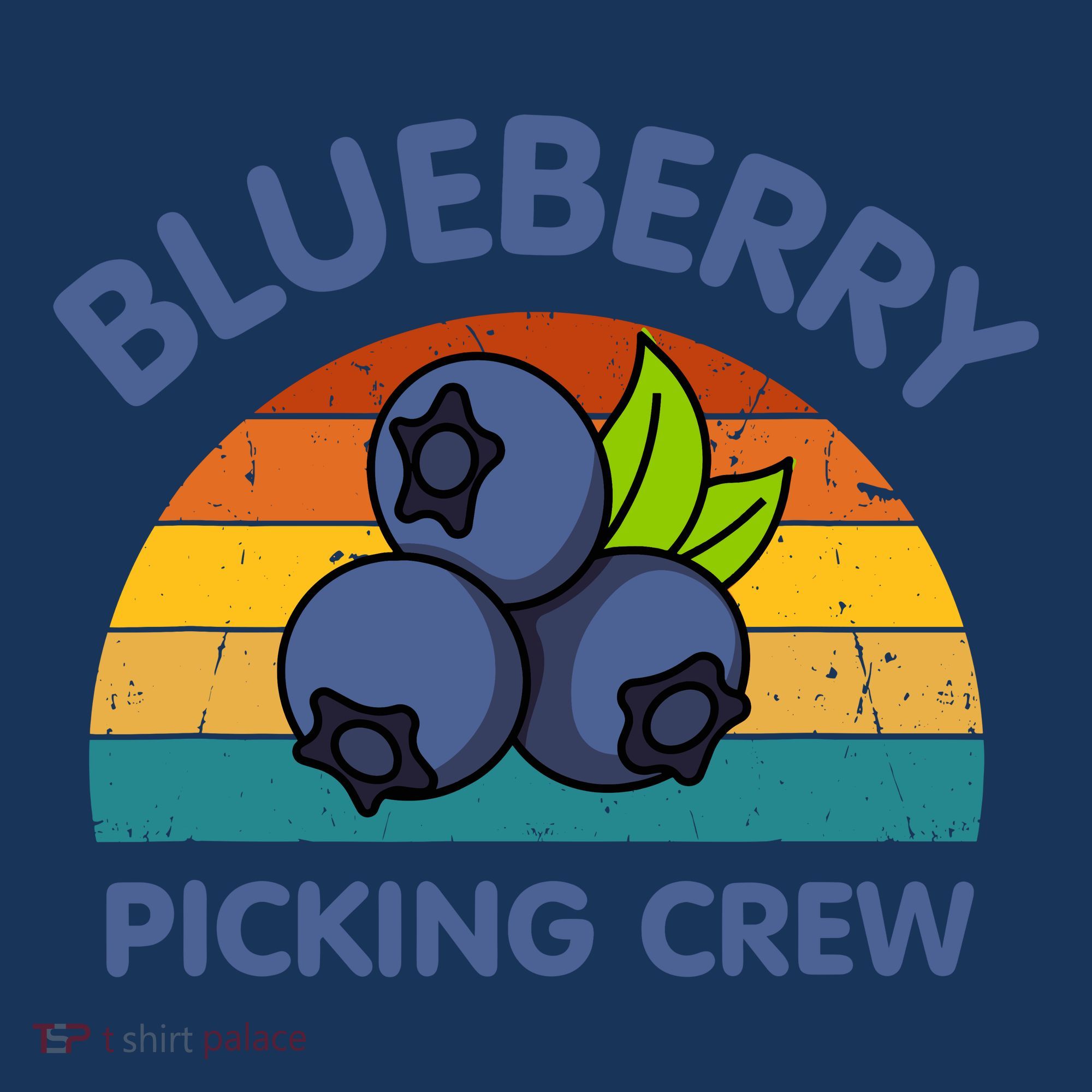 Blueberry Picking Crew Cute Family Blueberries Summer Fruit Hoodie