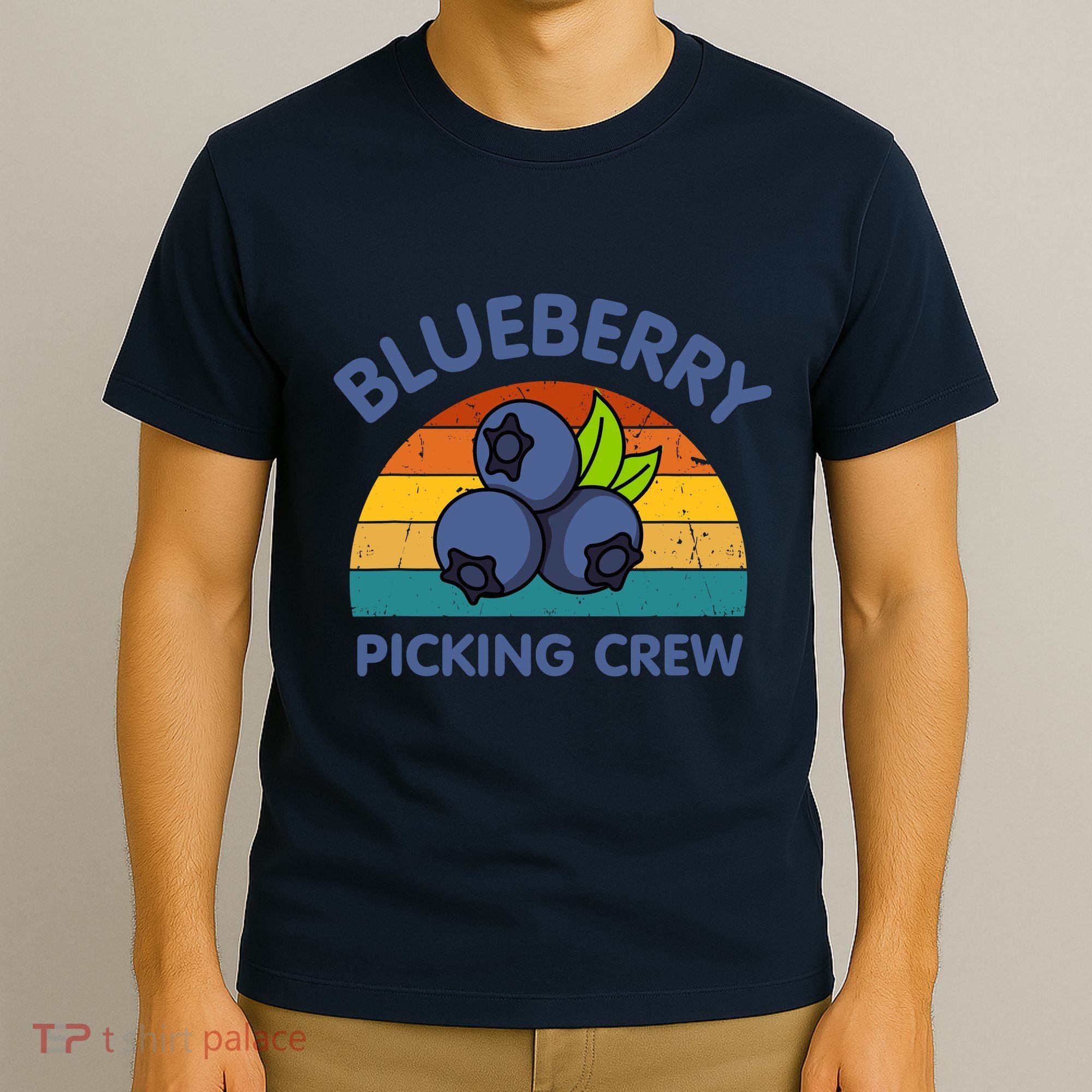 Blueberry Picking Crew Cute Family Blueberries Summer Fruit T-Shirt
