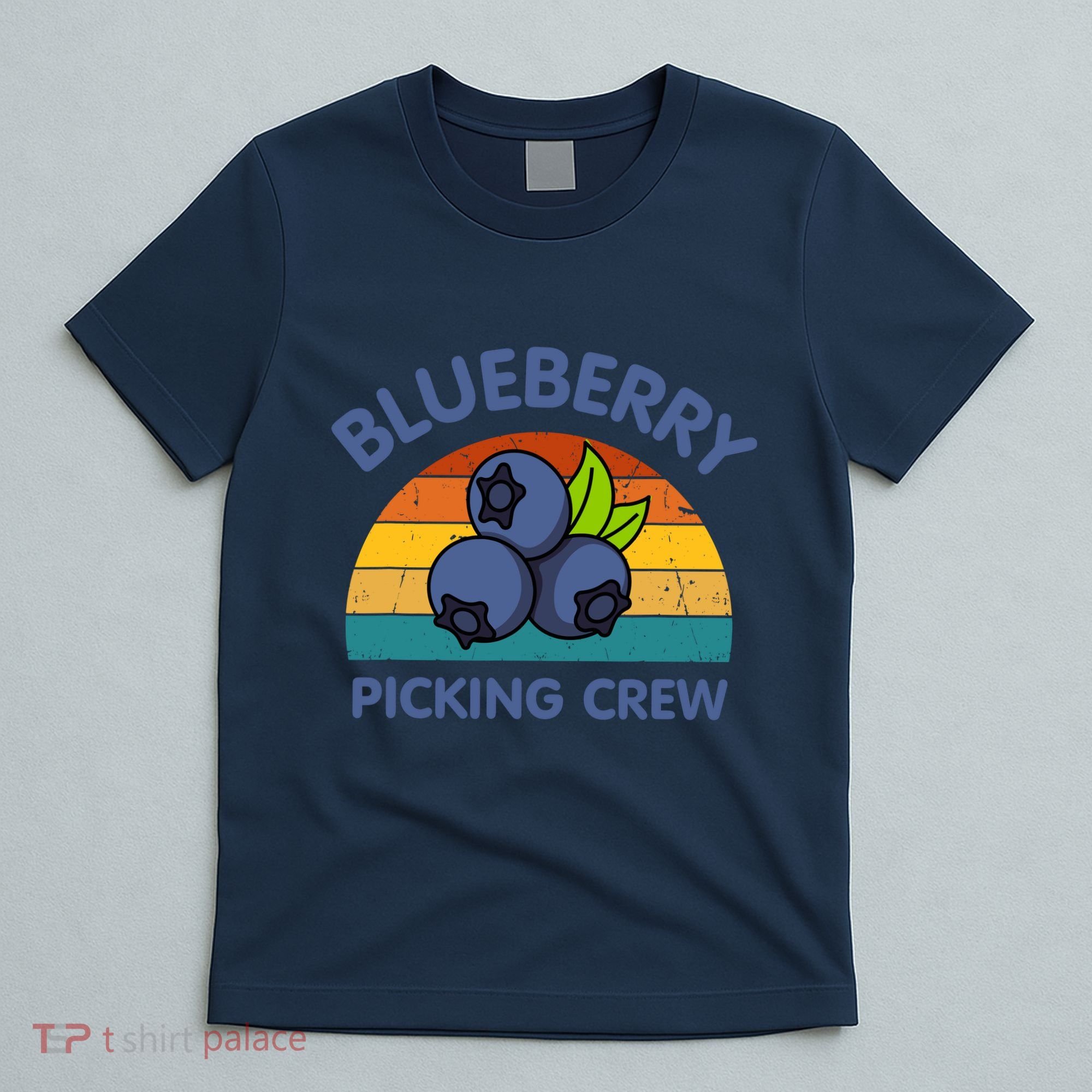 Blueberry Picking Crew Cute Family Blueberries Summer Fruit T-Shirt