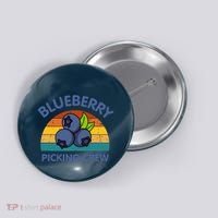 Blueberry Picking Crew Cute Family Blueberries Summer Fruit Button thumb 0