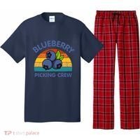 Blueberry Picking Crew Cute Family Blueberries Summer Fruit Pajama Set thumb 0