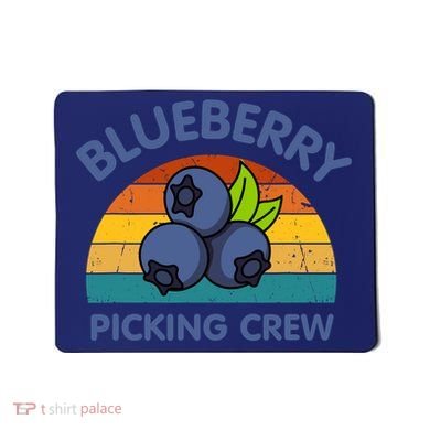 Blueberry Picking Crew Cute Family Blueberries Summer Fruit Mousepad