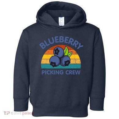 Blueberry Picking Crew Cute Family Blueberries Summer Fruit Toddler Hoodie