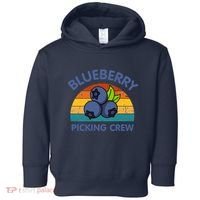 Blueberry Picking Crew Cute Family Blueberries Summer Fruit Toddler Hoodie thumb 0