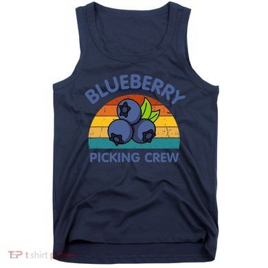 Blueberry Picking Crew Cute Family Blueberries Summer Fruit Tank Top