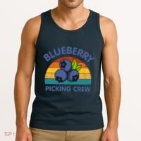 Blueberry Picking Crew Cute Family Blueberries Summer Fruit Tank Top thumb 3