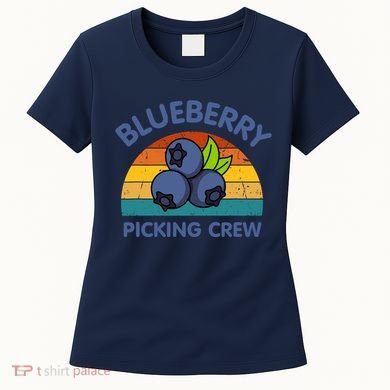 Blueberry Picking Crew Cute Family Blueberries Summer Fruit Women's T-Shirt