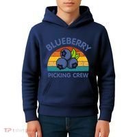 Blueberry Picking Crew Cute Family Blueberries Summer Fruit Kids Hoodie thumb 4